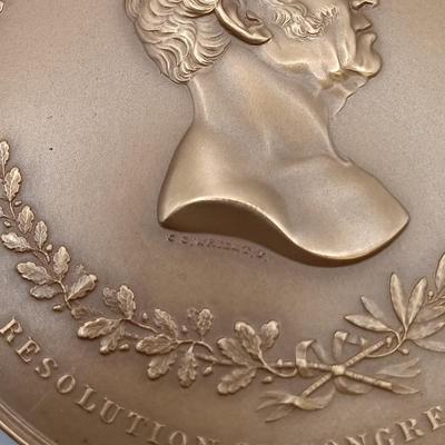 LOT 27: C.C. Wright Engraver Gilbert Stuart, Zachary Taylor & Henry Clay Medallions