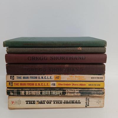 LOT 109: The Fabulous Furry Freak Bros. 1971 Rip Off Press #1, Man From UNCLE Paperbacks, Shorthand Books & More