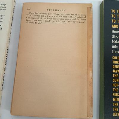LOT 111: Vintage Sci-Fi Paperbacks, A House-Boat on the River Styx 1895 & The World of William Clissold 1926 Volumes I and II