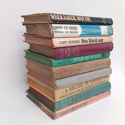 LOT 112: Vintage Sci-Fi Hardback Books- Greener Than You Think 1947 First Edition, Mr. Adam 1946 & More
