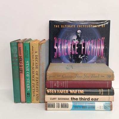 LOT 112: Vintage Sci-Fi Hardback Books- Greener Than You Think 1947 First Edition, Mr. Adam 1946 & More