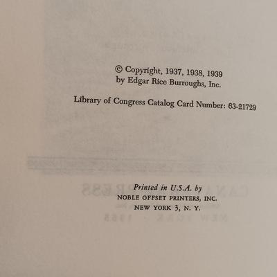 LOT 114: Vintage Edgar Rice Burroughs Collection- A Princess of Mars 1970, Carson of Venus 1963 & More