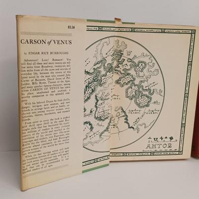 LOT 114: Vintage Edgar Rice Burroughs Collection- A Princess of Mars 1970, Carson of Venus 1963 & More