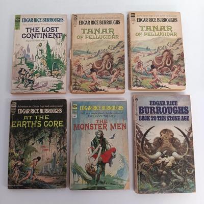 LOT 114: Vintage Edgar Rice Burroughs Collection- A Princess of Mars 1970, Carson of Venus 1963 & More