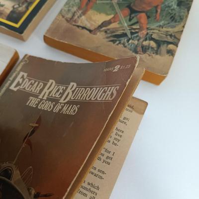 LOT 114: Vintage Edgar Rice Burroughs Collection- A Princess of Mars 1970, Carson of Venus 1963 & More