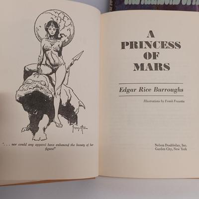 LOT 114: Vintage Edgar Rice Burroughs Collection- A Princess of Mars 1970, Carson of Venus 1963 & More