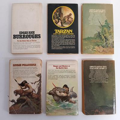 LOT 114: Vintage Edgar Rice Burroughs Collection- A Princess of Mars 1970, Carson of Venus 1963 & More