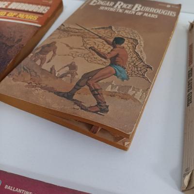 LOT 114: Vintage Edgar Rice Burroughs Collection- A Princess of Mars 1970, Carson of Venus 1963 & More