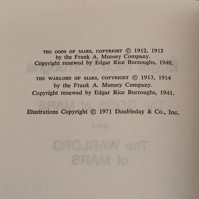 LOT 114: Vintage Edgar Rice Burroughs Collection- A Princess of Mars 1970, Carson of Venus 1963 & More