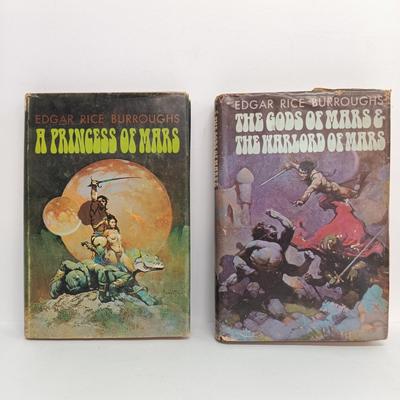 LOT 114: Vintage Edgar Rice Burroughs Collection- A Princess of Mars 1970, Carson of Venus 1963 & More