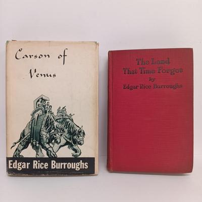 LOT 114: Vintage Edgar Rice Burroughs Collection- A Princess of Mars 1970, Carson of Venus 1963 & More