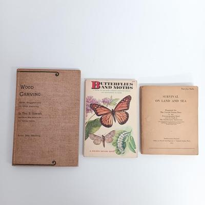 LOT 115: US Navy's Survival on Land and Sea 1944, Aldrich's The Story of a Bad Boy 1927, The American Boys Handy Book 1966...