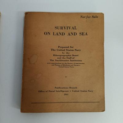 LOT 115: US Navy's Survival on Land and Sea 1944, Aldrich's The Story of a Bad Boy 1927, The American Boys Handy Book 1966...