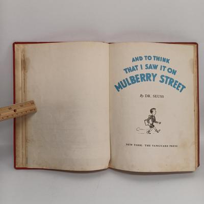 LOT 116: And To Think That I Saw It On Mulberry Street 1937, Bambi 1929, The Blue Book of Dogs 1941 & More