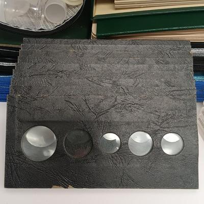 LOT 118: Coin Collecting Accessories- Empty Books, Tubes, Bags & More