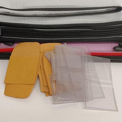 LOT 119: Coin Collecting Accessories- Empty Books, Bags, Reference Books and Paper Coin Holders