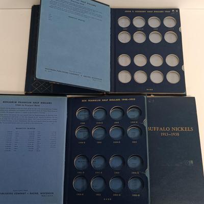 LOT 119: Coin Collecting Accessories- Empty Books, Bags, Reference Books and Paper Coin Holders