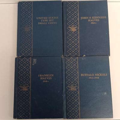 LOT 119: Coin Collecting Accessories- Empty Books, Bags, Reference Books and Paper Coin Holders