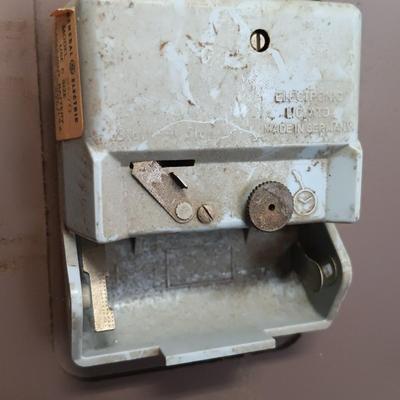 LOT 120: MCM Airguide Weather Station and General Electric German Made Wall Clock