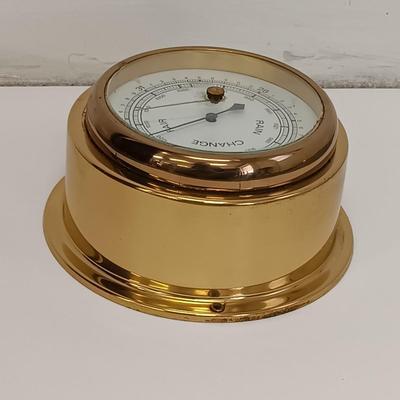 LOT 122: Schatz Mariner Brass Case Barometer and Barigo Marine Barometer