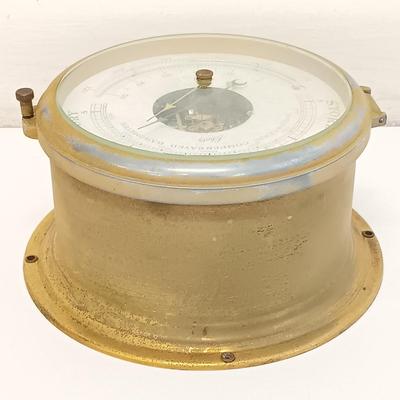 LOT 122: Schatz Mariner Brass Case Barometer and Barigo Marine Barometer