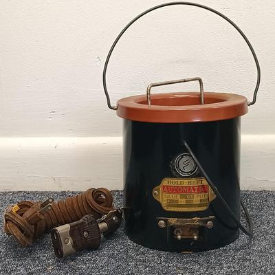 LOT 124: Vintage Hold-Heet 1Qt Glue Pot with Vintage Tools