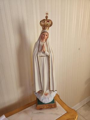 Lot #74 Our Lady of Fatima Religious Statue - 31" tall!