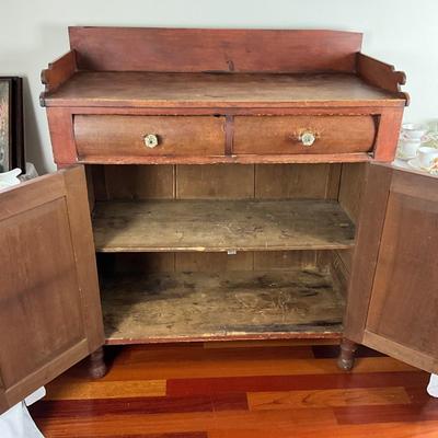 L400 Antique Mahogany Empire Jelly Cabinet/ Hutch