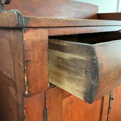 L400 Antique Mahogany Empire Jelly Cabinet/ Hutch