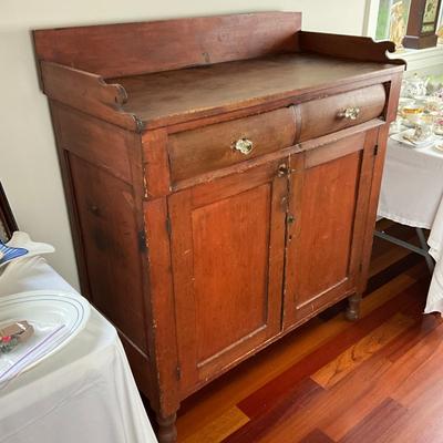 L400 Antique Mahogany Empire Jelly Cabinet/ Hutch
