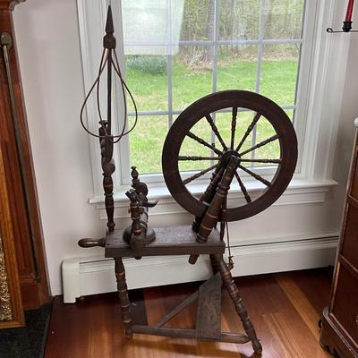 L403 Antique Victorian 1864 Spinning Wheel