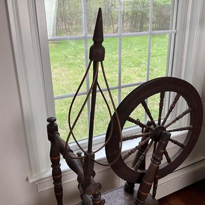 L403 Antique Victorian 1864 Spinning Wheel