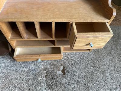 WOODEN WALL MAIL SHELF AND WOOD WALL SHELF