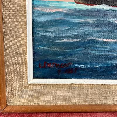 L406 Vintage "Flying A New York" Original Painting