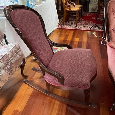 L410 Antique Victorian Sofa and Rocking Chair