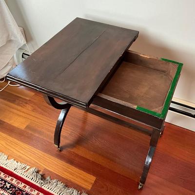 L429 Antique Flip Turn Top Rectangular Desk