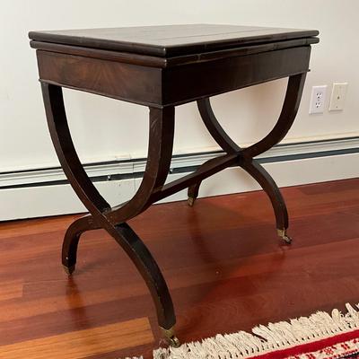 L429 Antique Flip Turn Top Rectangular Desk