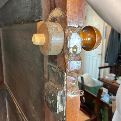 L432 Antique Pine Corner Cabinet
