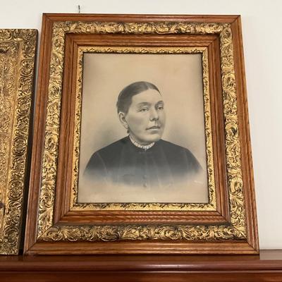 L440 Two Antique Victorian Portraits