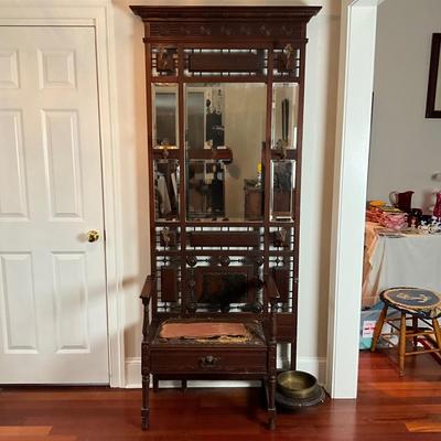 L446 Antique Victorian Hall Tree