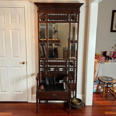 L446 Antique Victorian Hall Tree