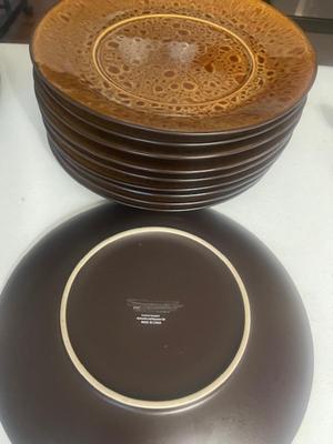 10 Brown Plates