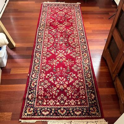 L448 Vintage Royal Shah Oriental Wool Runner 8'2" x 2'9"