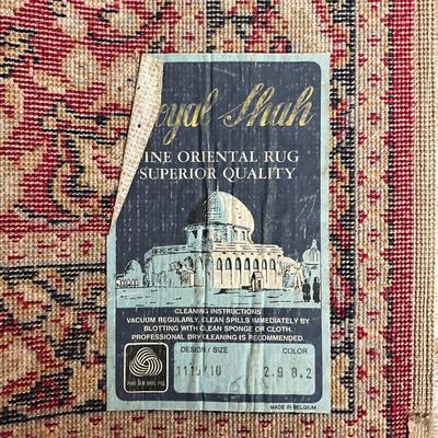 L448 Vintage Royal Shah Oriental Wool Runner 8'2" x 2'9"
