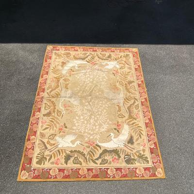 UBC478 Large Claire Murray Nantucket Collection Crane Hooked Rug