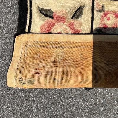 UBD479 Pair of Antique Hooked Rugs