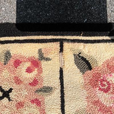 UBD479 Pair of Antique Hooked Rugs