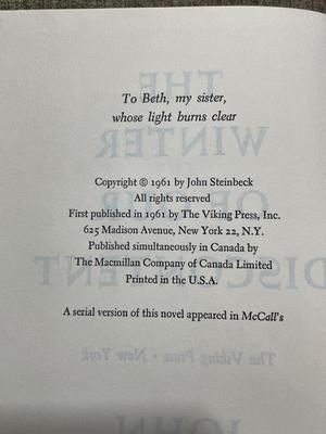 John Steinbeck novels