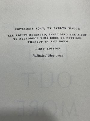 Evelyn Waugh novels - “Put out more flags” is 1st edition