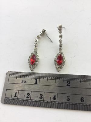 Beautiful rhinestone dangle earrings